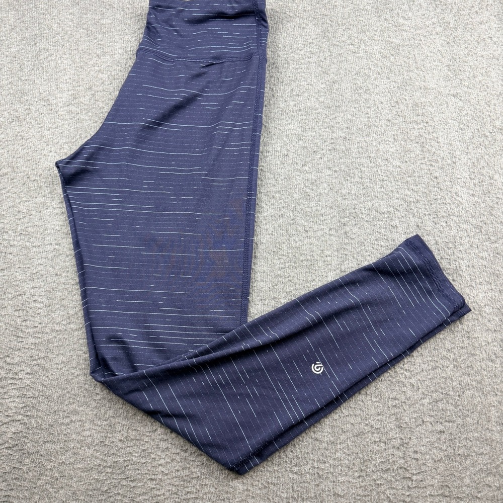 Champion Leggings Women's M‎ Medium Blue Space Dye Athletic Yoga Pants